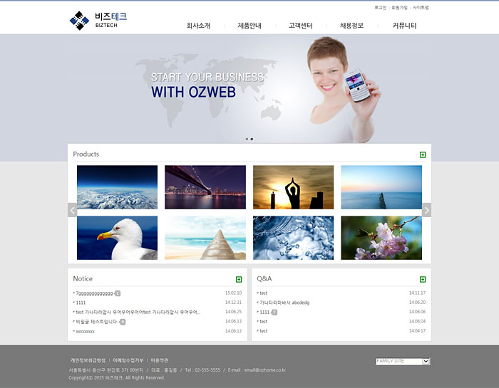 오즈홈빌더 무료 스킨 : Business3